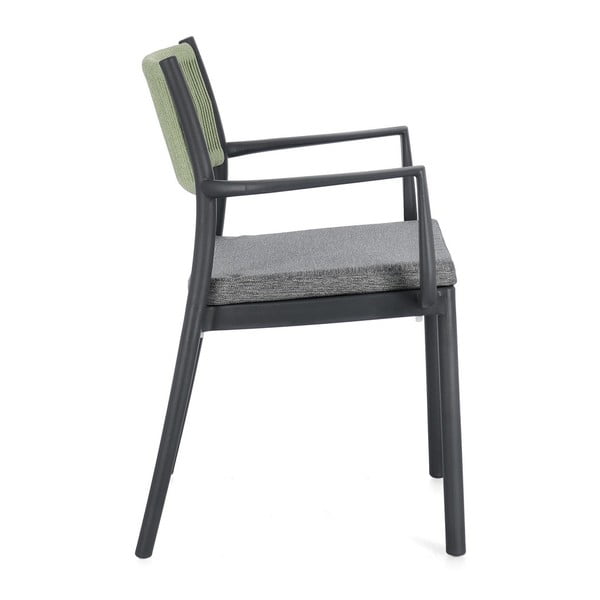 Scaune de grădină gri 4 buc. din plastic Alvin   – Bizzotto-image-3