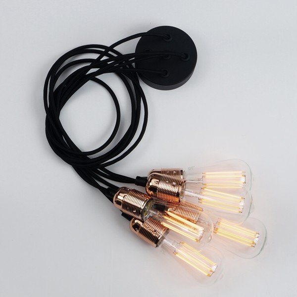 Lustră cu 5 cabluri Sotto Luce Uno, arămiu-image-4