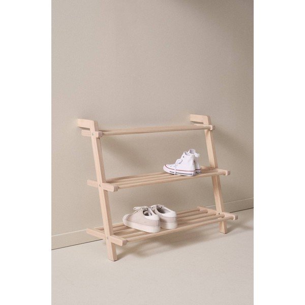Pantofar în culoare naturală deschisă suspendat din lemn de pin 80x65x42 cm Eddison – Jotex-image-1
