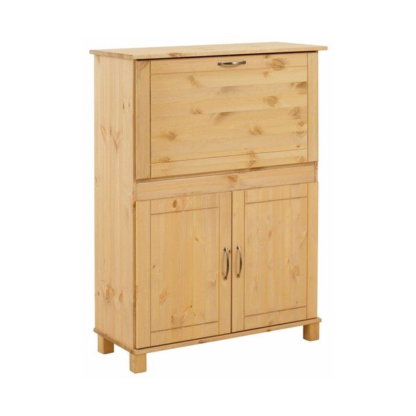 Dulap din lemn de pin Støraa Pinto, culoare naturală-image-1