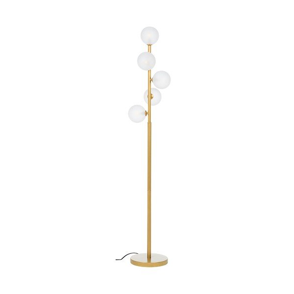 Lampadar auriu cu abajur din sticlă (înălțime 156,5 cm) Balls – Bizzotto