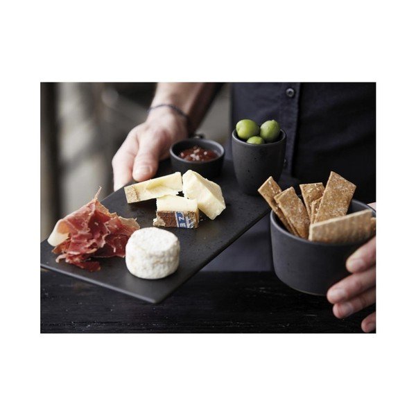 Platou din ceramică Bitz Mensa, lungime 30 cm, negru-image-4