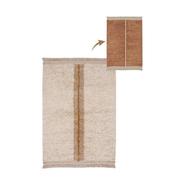 Covor cărămiziu/bej din bumbac 140x200 cm Duetto Toffee – Lorena Canals-image-3