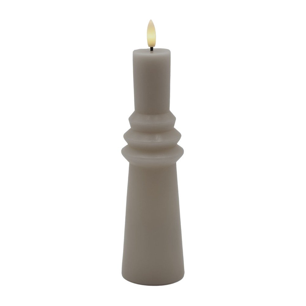 Lumânare LED cu baterii (înălțime 22 cm) Sille Ringed – Sirius