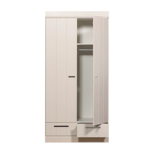 Șifonier grej din lemn de pin 94x195x53 cm Connect – WOOOD-image-3