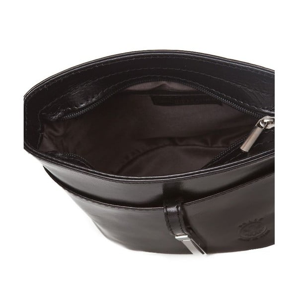 Geantă din piele Markese Severina, negru-image-3