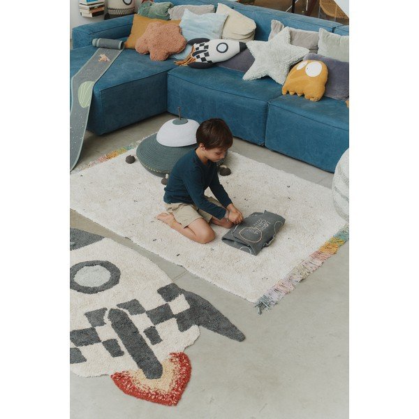 Pernă pentru copii din bumbac 54x54 cm Stella Blue Sage – Lorena Canals-image-1