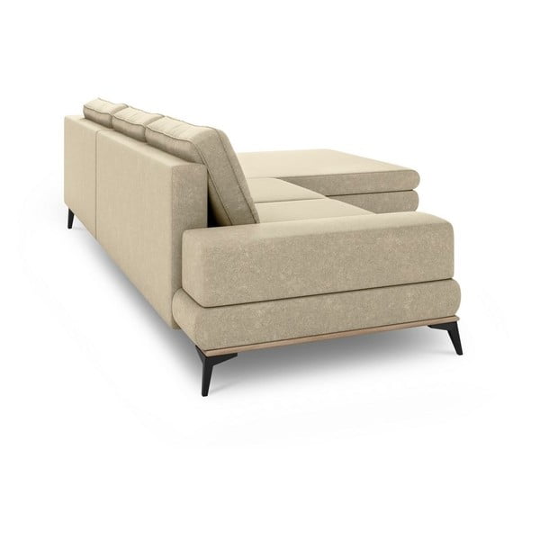 Colțar extensibil cu șezlong pe partea dreaptă Windsor & Co Sofas Planet, bej-image-4
