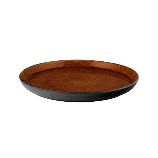 Farfurie neagră/chihlimbar pentru desert  din gresie ø 21 cm Gastro Black/Amber – Bitz-image-3
