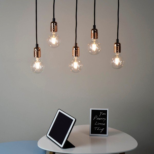 Lustră cu 5 cabluri Sotto Luce Uno, arămiu-image-1