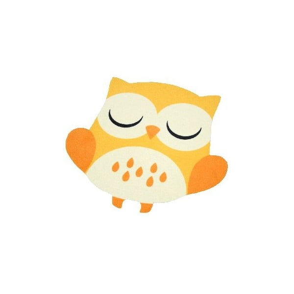 Covor pentru copii Zala Living  Owls, 66 x 66 cm, galben