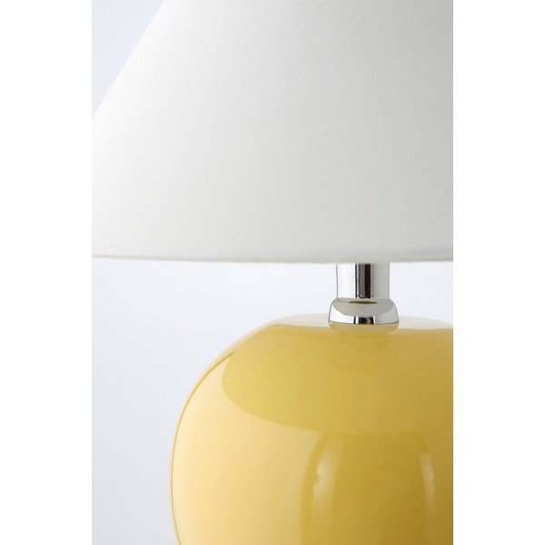 Veioză galbenă/crem din ceramică (înălțime 29 cm) Karamell – Jotex-image-3