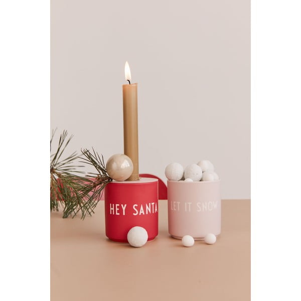 Cană roșie din imitație de porțelan Design Letters Favourite, 0,25 l-image-1