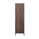 Șifonier maro cu aspect de lemn de frasin 60x210x42 cm Gravure – WOOOD