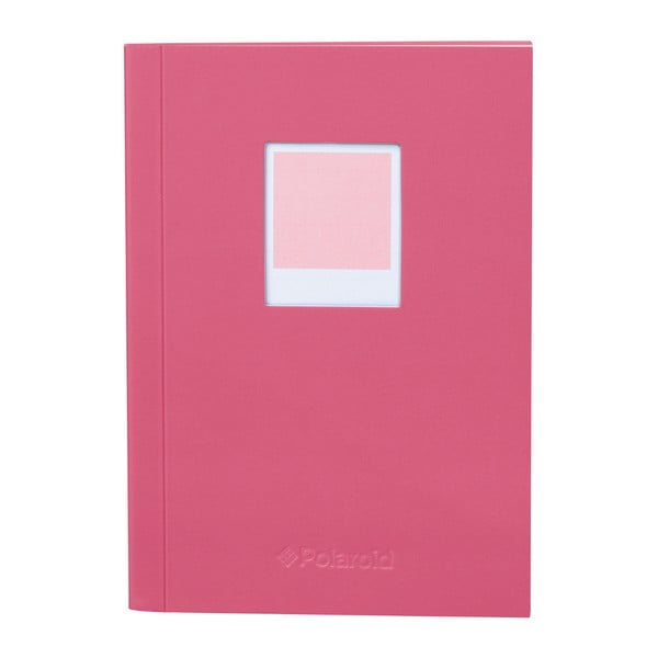 Agendă Polaroid Soft Touch, 14,9 x 10,5 cm, roz
