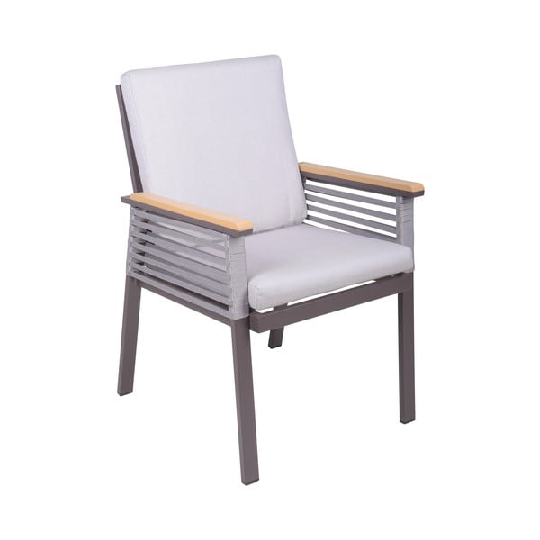 Fotoliu de grădină gri deschis din metal Denia – Garden Pleasure