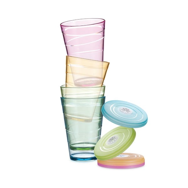 Carafă cu 4 pahare și capace myDrink - Tescoma-image-3