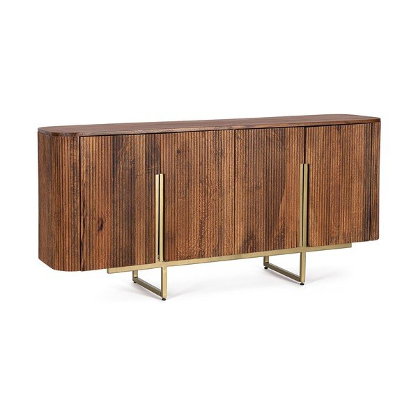 Comodă aurie/în culoare naturală din lemn de mango 160x75x40 cm Vilas – Bizzotto