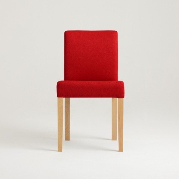 Scaun cu picioare de culoare naturală, Custom Form Wilton, roșu-image-2