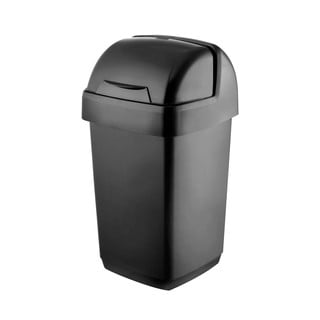 Coș de gunoi Addis Roll Top, 22,5 x 23 x 42,5 cm, negru