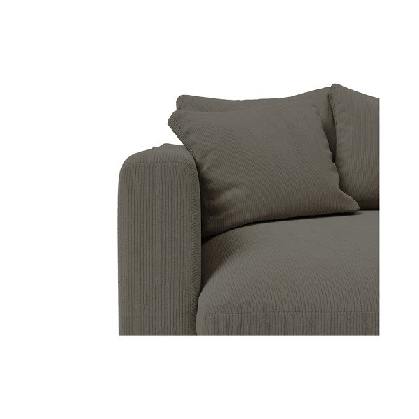 Fotoliu din catifea reiată gri închis Comfy – Scandic-image-1