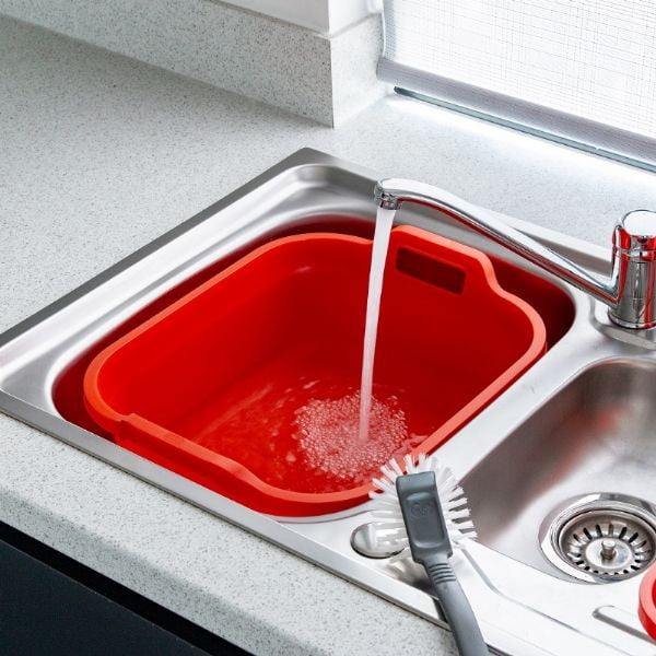 Lighean din plastic cu două mânere Addis, 39 x 32 x 14 cm, negru-image-2