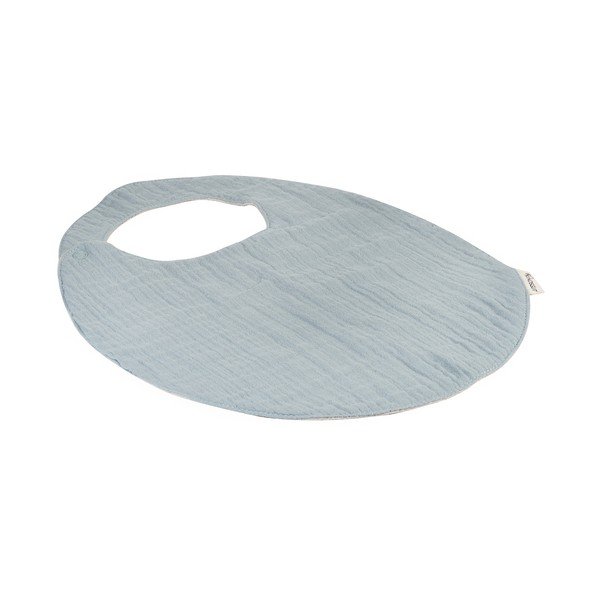 Bavețică din muselină Kindsgut Oslo, albastru-image-2