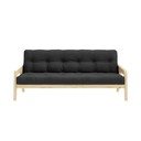 Canapea extensibilă negru/gri 204 cm Grab - Karup Design