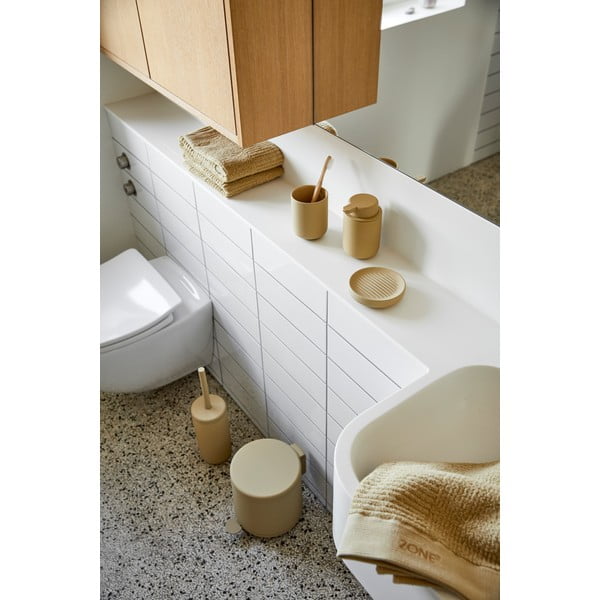 Suport din gresie pentru periuțe de dinți Zone Ume, bej-image-4