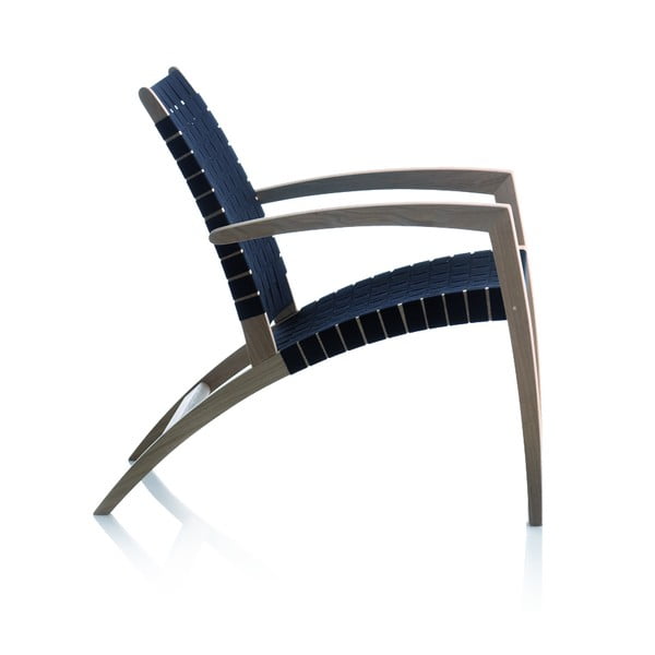 Fotoliu din lemn de stejar Findahl by Hammel Luna, bej - negru-image-2