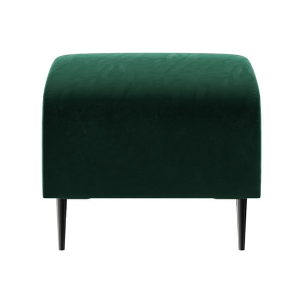Taburet cu tapițerie din catifea Ghado Shel, verde închis-image-2