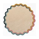 Covor în culoare naturală țesut manual rotund din lână ø 180 cm Leo Scallop – Flair Rugs