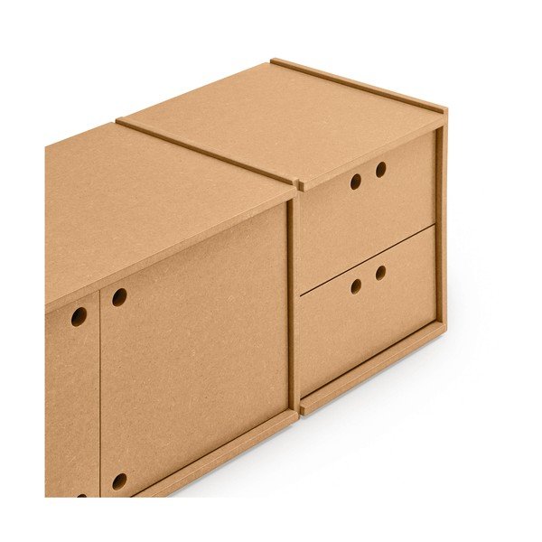 Comodă TV în culoare naturală 157x42x40 cm Wally – Teulat-image-3