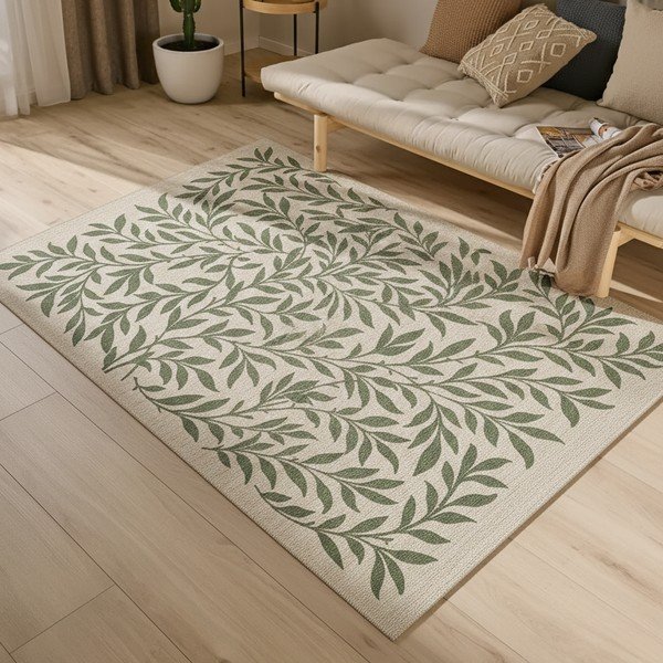 Covor pentru exterior și interior verde/crem 200x290 cm Lua – Universal-image-2