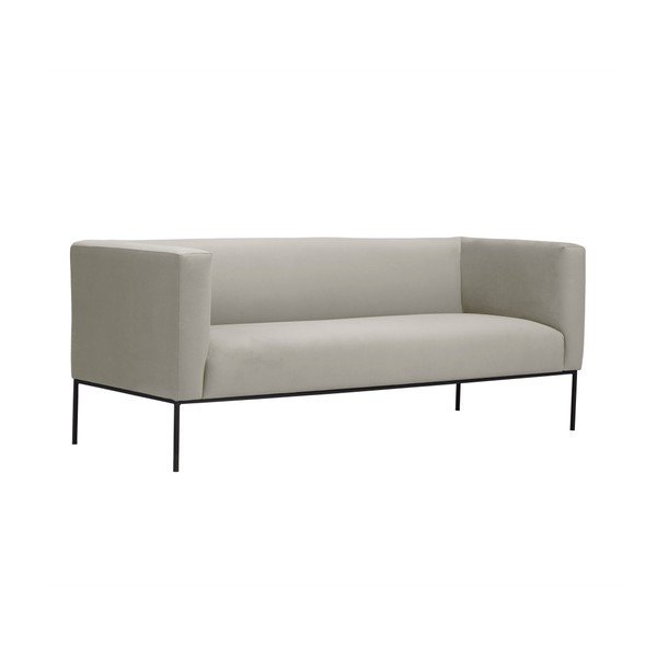 Canapea din catifea cu 2 locuri Windsor & Co Sofas Neptune, bej-image-2
