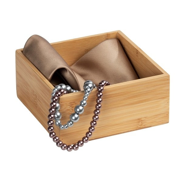Cutie de depozitare din bambus Wenko Terra, lățime 15 cm-image-1