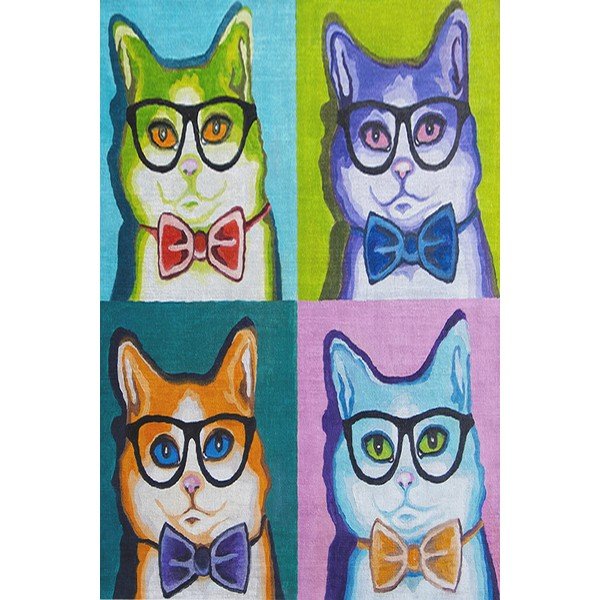 Covor antiderapant pentru copii Conceptum Hypnose Animals, 80 x 200 cm-image-4