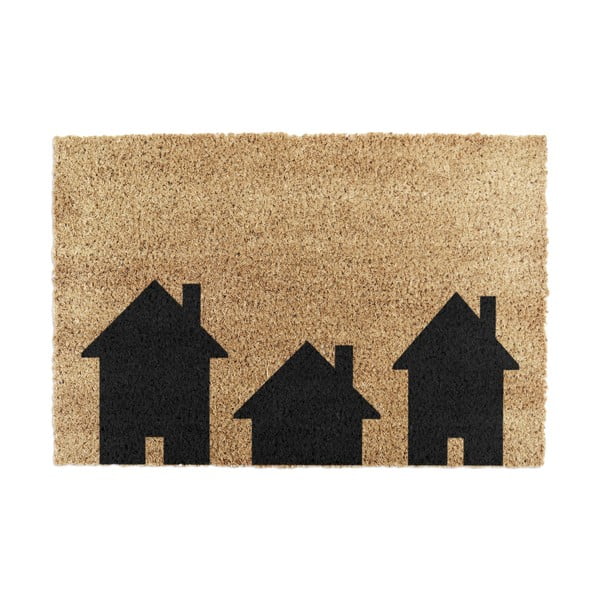 Covoraș de intrare din fibre de nucă de cocos 40x60 cm Home Is Where the Heart Is – Artsy Doormats