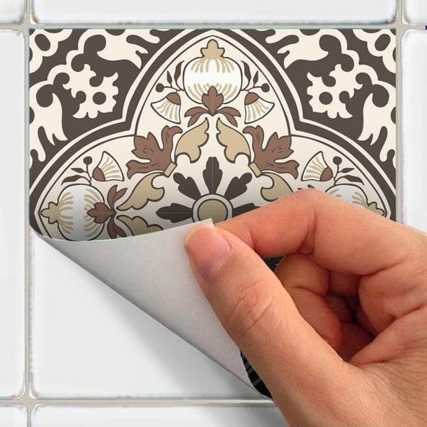 Set 9 autocolante adezive pentru perete Ambiance Ancône, 15 x 15 cm-image-3