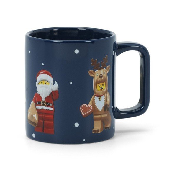 Cană pentru copii albastru-închis din ceramică 300 ml Christmas Minifigures – LEGO®