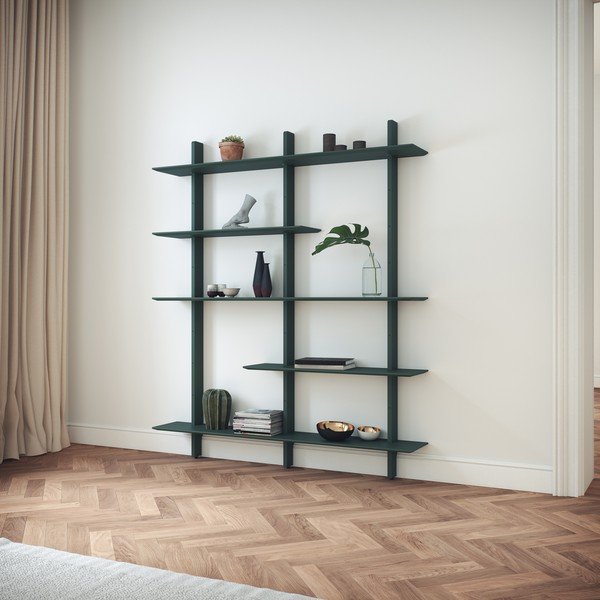 Sistem modular de rafturi verde 162x190 cm Bridge – Tenzo-image-1