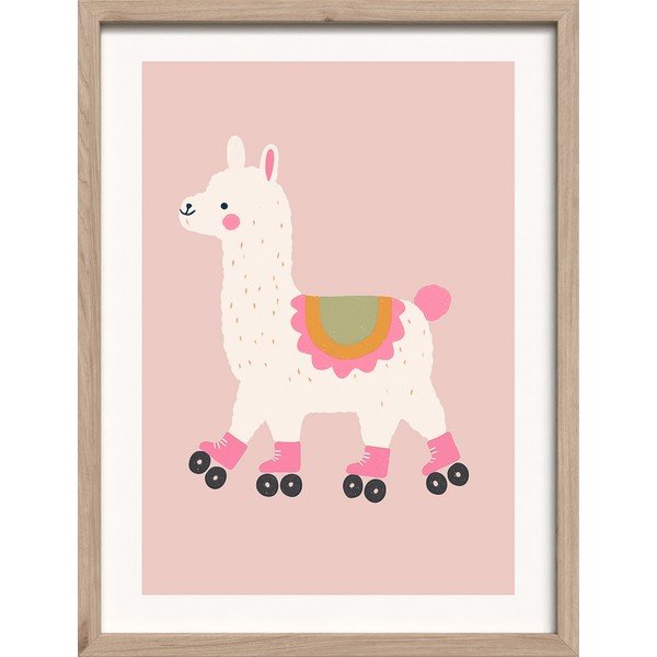 Tablou pentru copii 30x40 cm Roller Llama – Styler