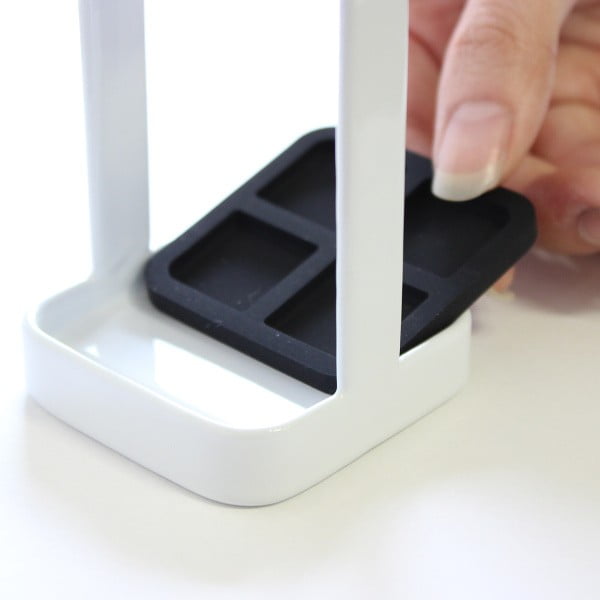 Suport periuțe de dinți YAMAZAKI Tower Slim, alb-image-2