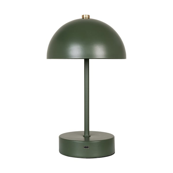 Veioză verde-închis LED cu abajur din metal (înălțime 25 cm) Holt – House Nordic-image-3