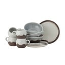 Serviciu de masă 12 buc. din gresie Paula – Bloomingville