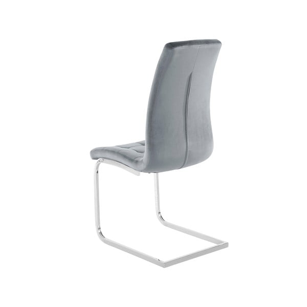 Scaune de dining gri 2 buc. din catifea Lola – Støraa-image-3