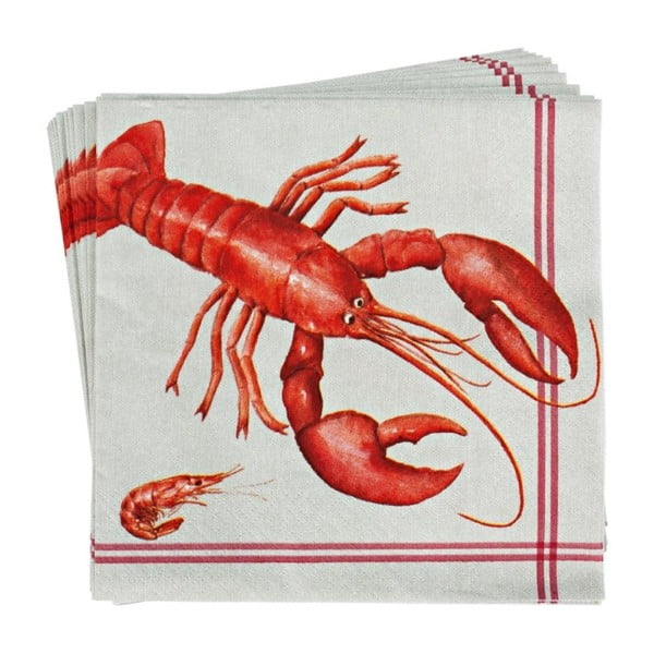 Set 20 șervețele din hârtie Butlers Aprés Lobster