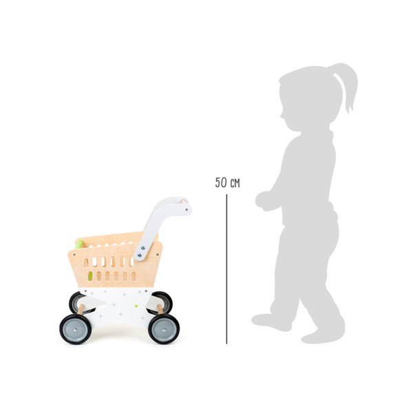 Cărucior de cumpărături din lemn pentru copii Legler Shopping-image-4