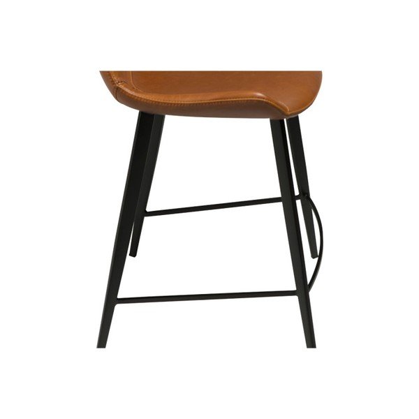 Scaun de bar din piele artificială DAN-FORM Denmark Hype, maro deschis-image-3