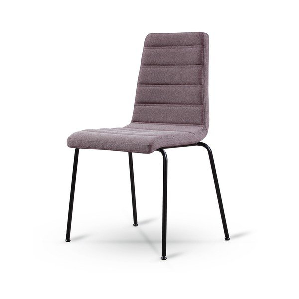 Set 2 scaune dining cu picioare negre Garageeight, gri - maro-image-4